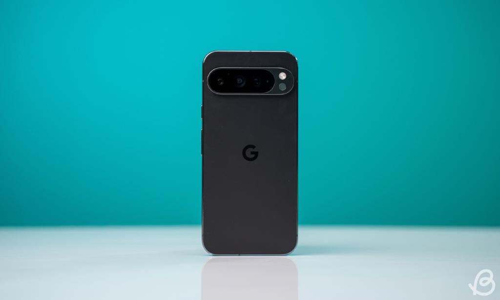 Show der hinteren Seite des Google Pixel 9 Pro XL