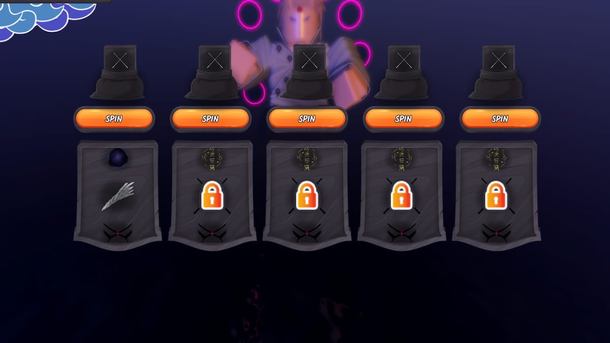Das Clan -Reroll -Menü in Ninja -Zeit