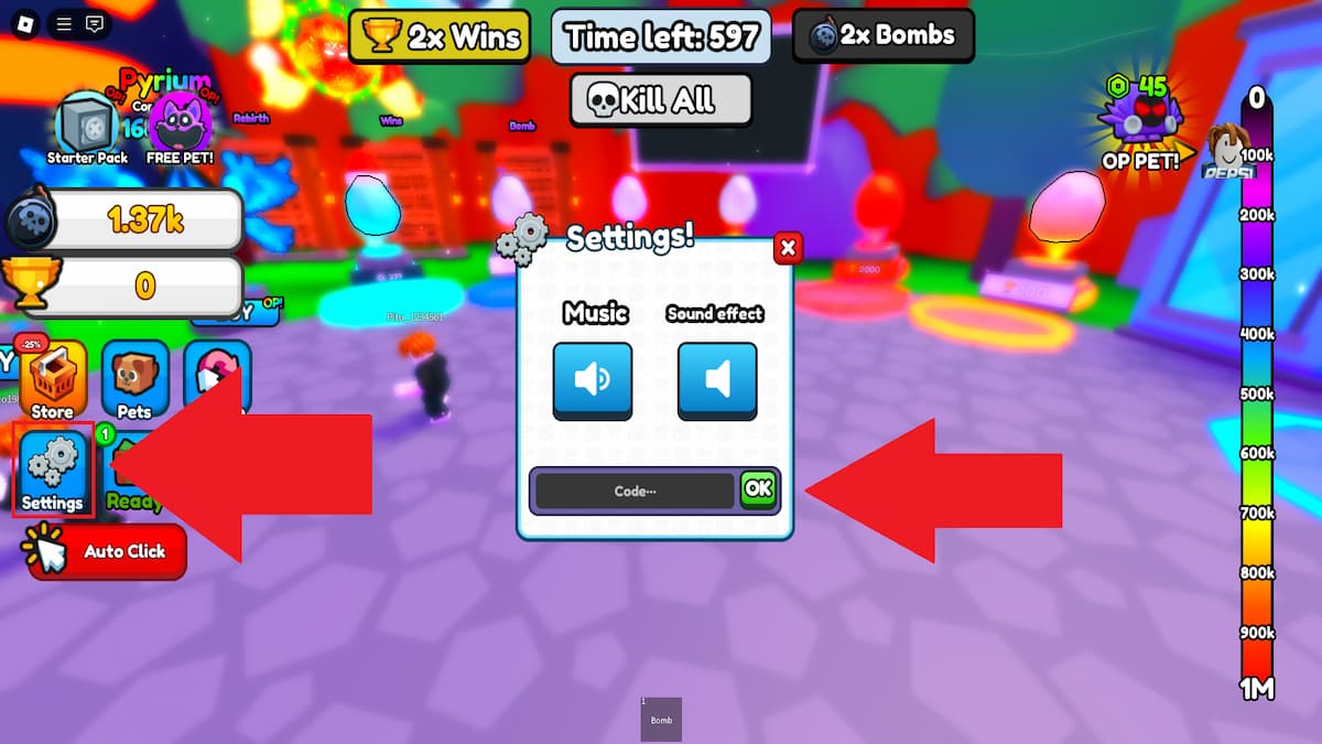 Top-Bomb Digging Simulator Codes für Februar 2025.
