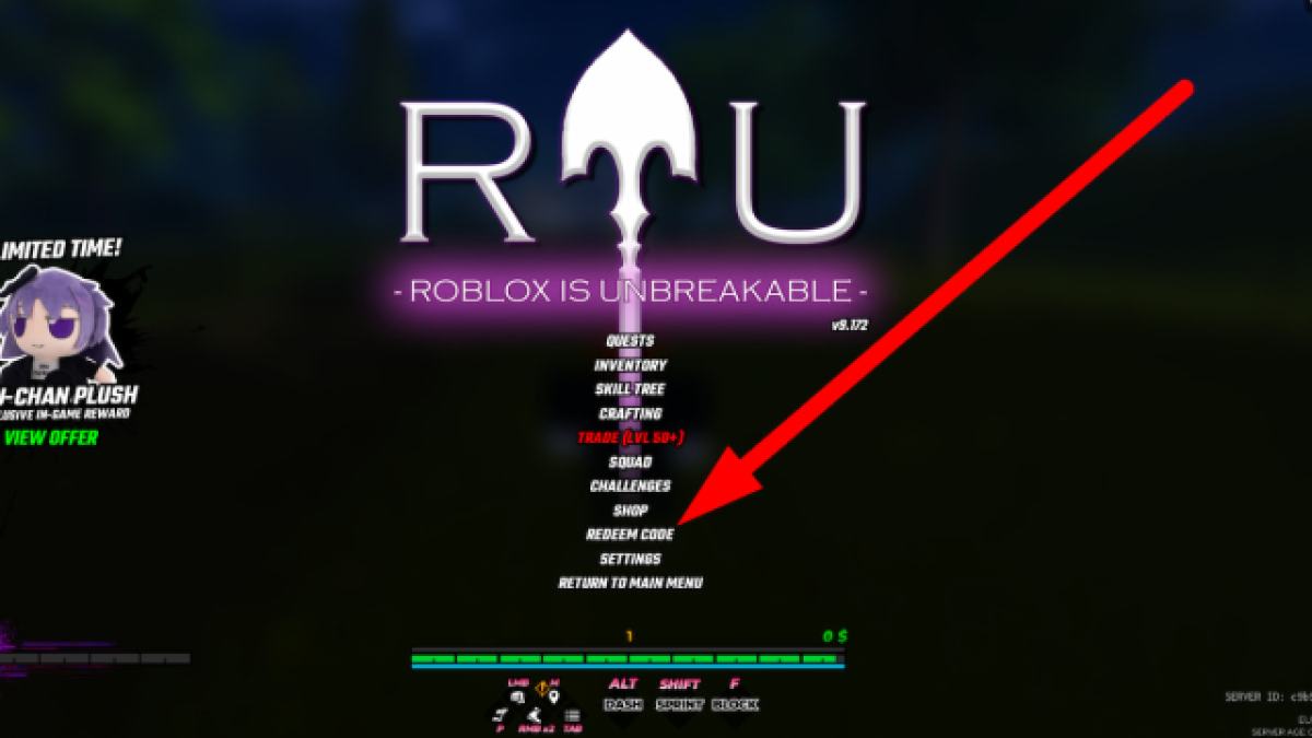 So löst du Codes in Roblox Is Unbreakable ein
