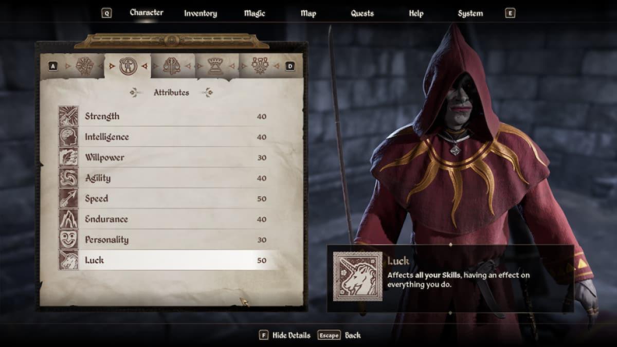 Attribute in Oblivion Remastered