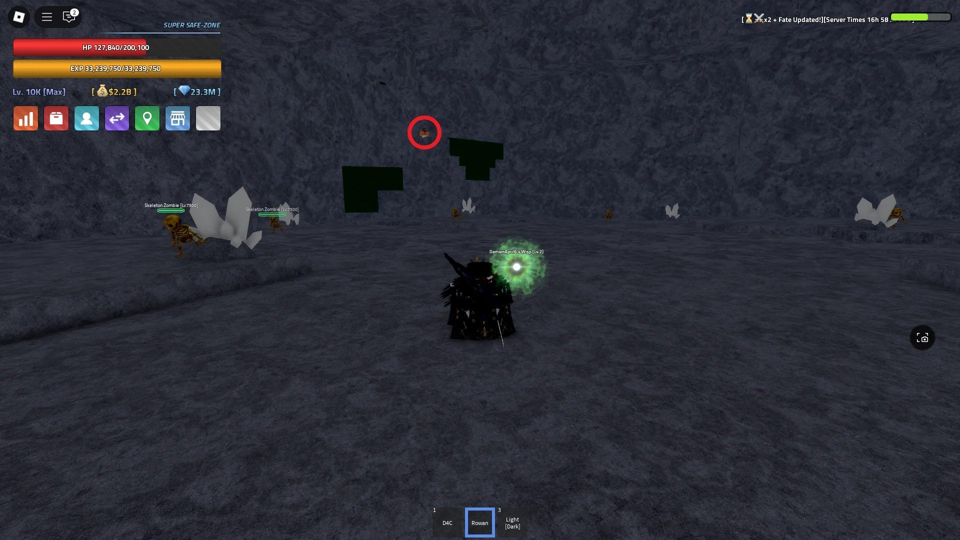 Standort des NPC, der die Mining Gloves auf der Dungeon Cave-Insel im Verse Piece Roblox-Erlebnis verkauft