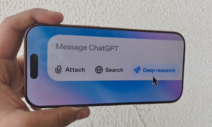Deep Research-Option für ChatGPT.