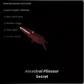 Ancestral Pliosaur stats in Fisch
