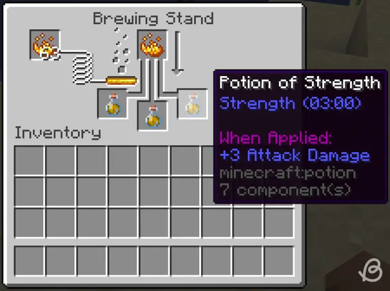 Minecraft-Potions-Potion-of-strength-and-its-ingredient-in-Minecraft