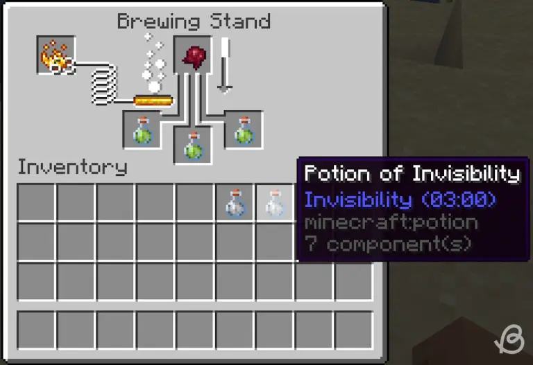Minecraft-Potions-Potion-of-invisibility-and-its-ingredient-in-Minecraft