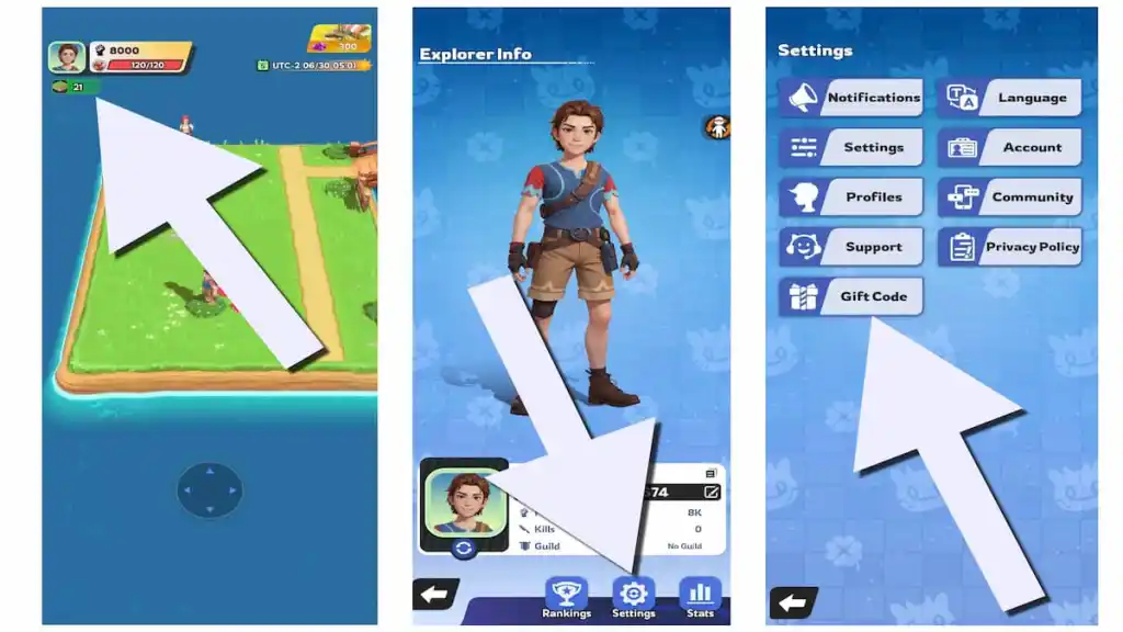 So löst du Codes in Palmon Survival ein.