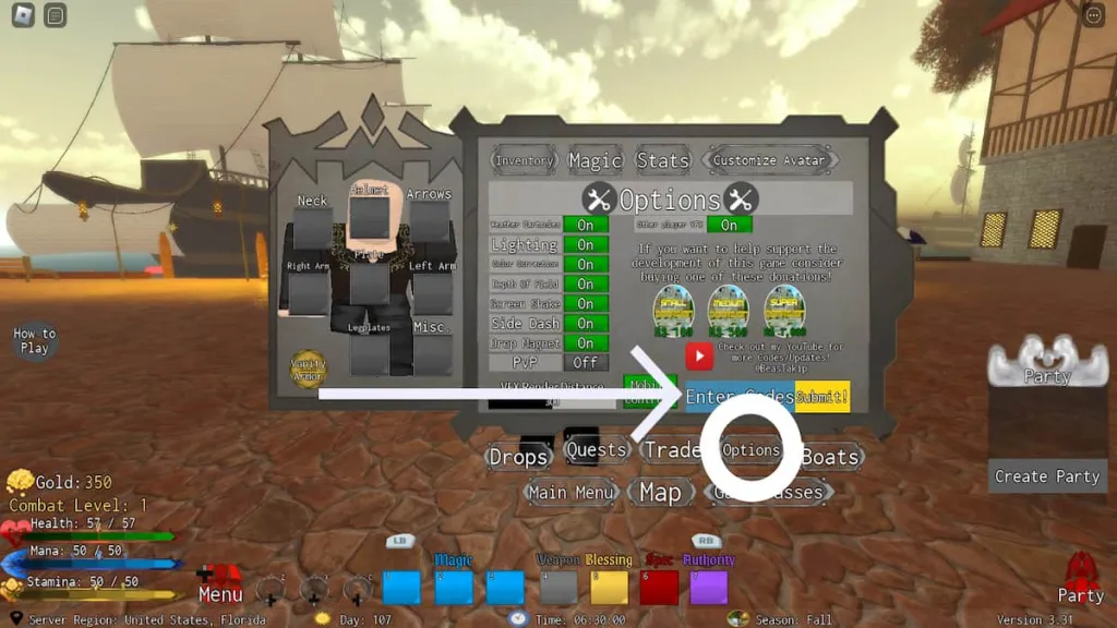So löst man Codes in Legends Re:Written ein
