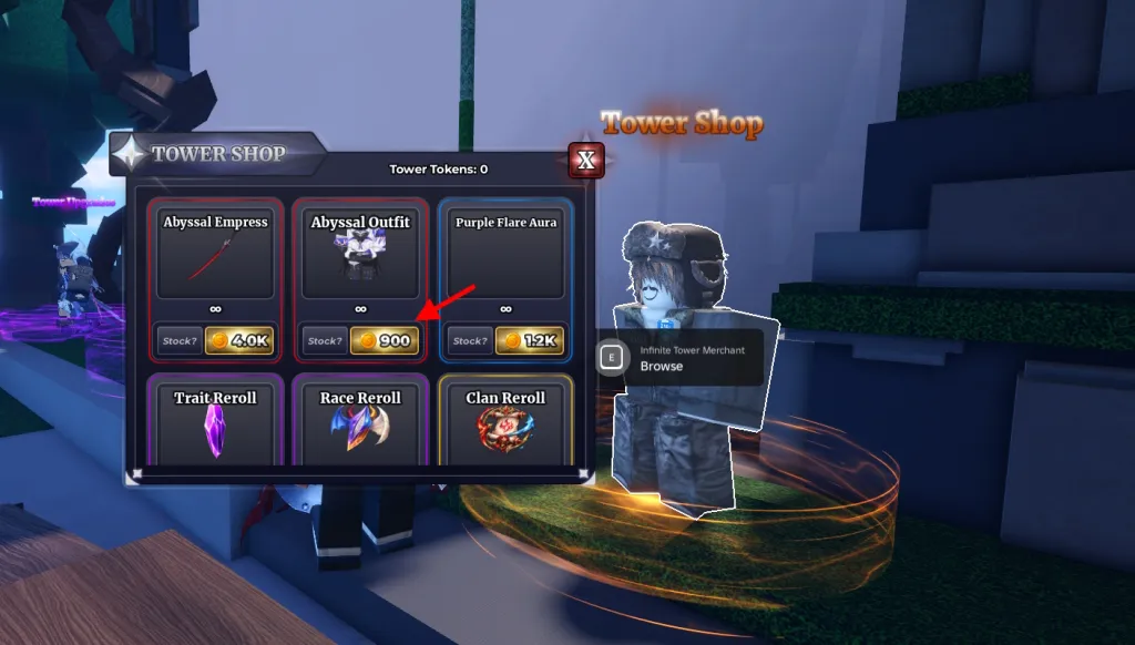 Infinite Tower Shop Sailor Piece